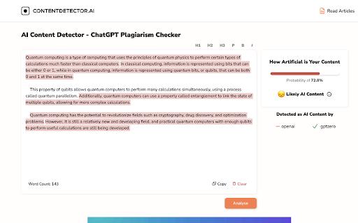 ContentDetector.AI - 谷歌插件