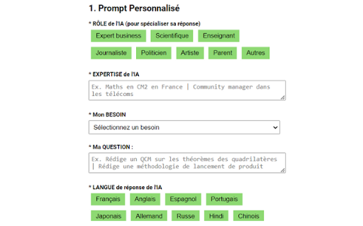 AI Prompt Generator - 谷歌插件