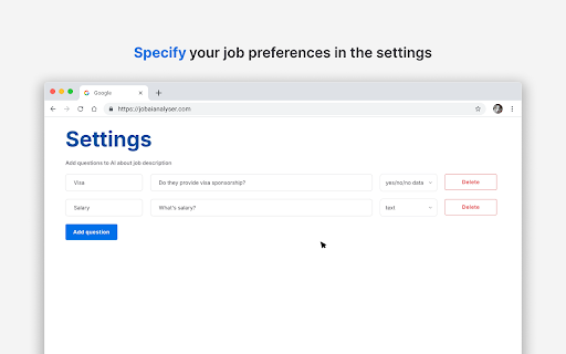 AI Job Analyzer - 谷歌插件