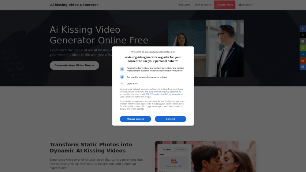 AI Kissing Video Generator Free