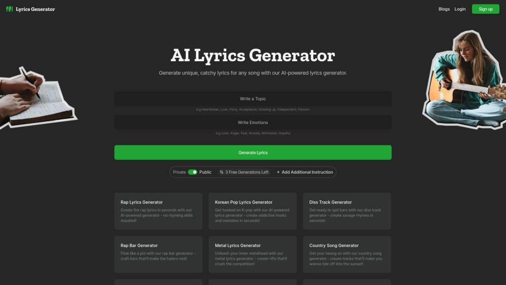 Lyrics Generator
