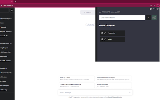 AI Prompt Manager - 谷歌插件