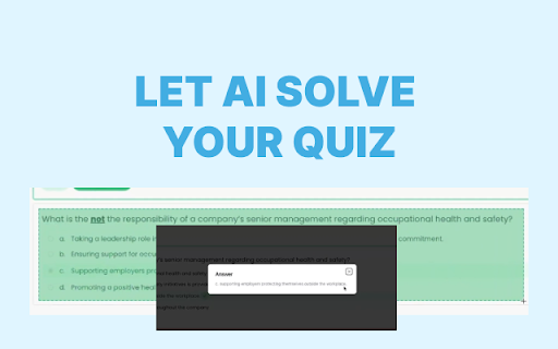 Quiz Helper AI - 谷歌插件