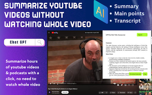 AI Video Summarizer - 谷歌插件