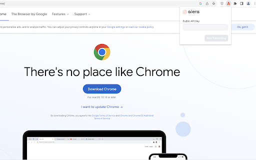 Aiera's ASR Browser Extension - 谷歌插件