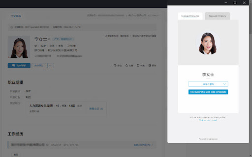 Resume Parser Plugin for Ajinga System - 谷歌插件