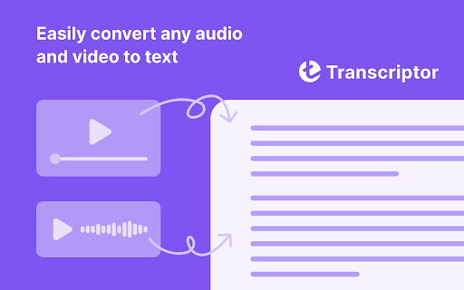 Transcriber - 谷歌插件