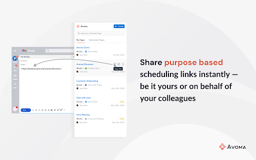 Avoma Scheduler - 谷歌插件