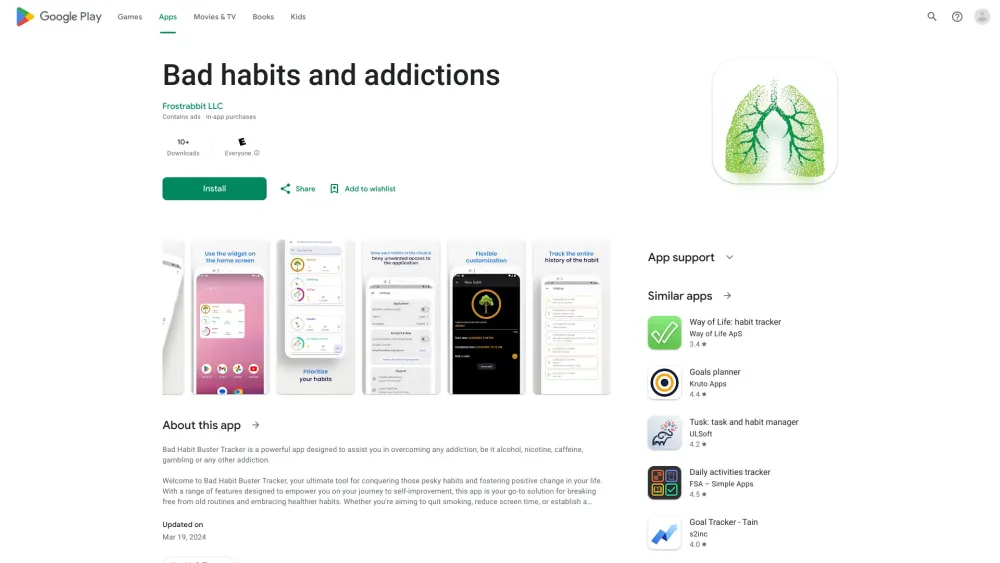 Bad Habit Buster Tracker