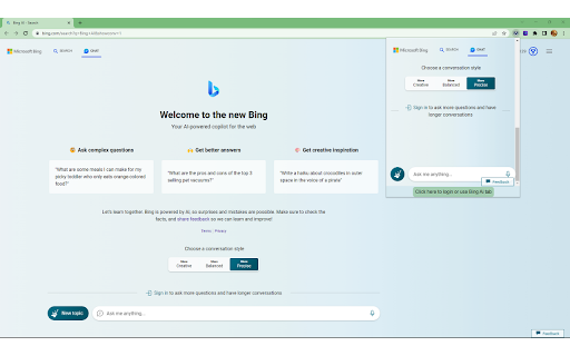 Bing AI Anywhere - GPT 4 - 谷歌插件