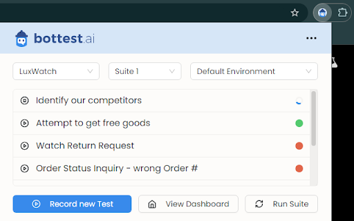 Chatbot Testing Automation - 谷歌插件