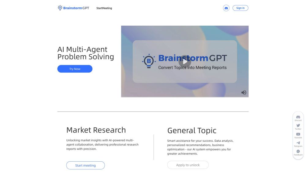BrainstormGPT - 为商业决策赋能的AI