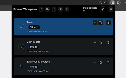 Browser Portable Workspaces - 谷歌插件
