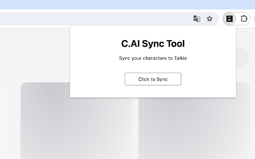 Character.ai Sync Tool - 谷歌插件