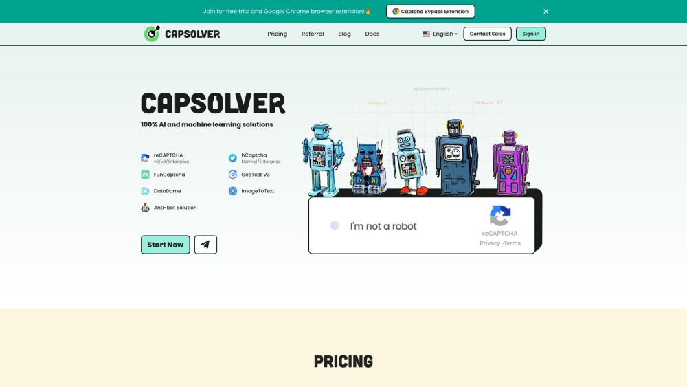 CapSolver - 自动验证码解决方案服务