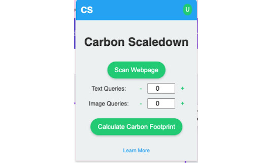 ScaleDown Carbon - 谷歌插件