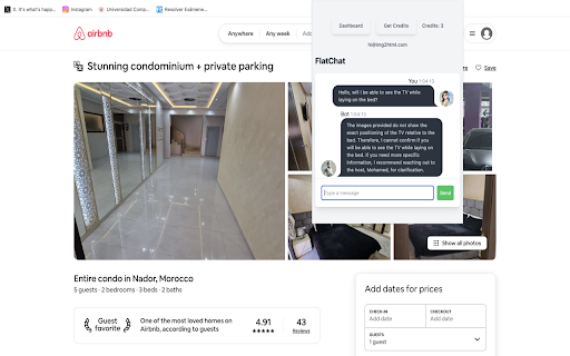 Airbnb Idealista Chat AI - 谷歌插件