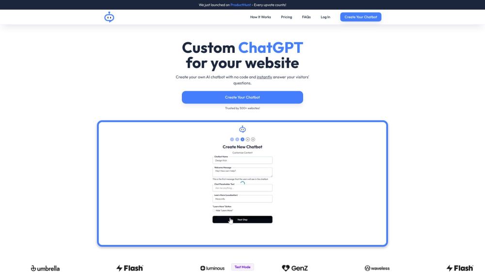 ChatFlow - 用于您的网站的中文AI对话机器人