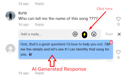 TikTok AI Comments Generator - 谷歌插件