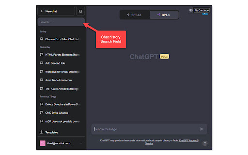ChatGPT Chat History Search & Filter - 谷歌插件