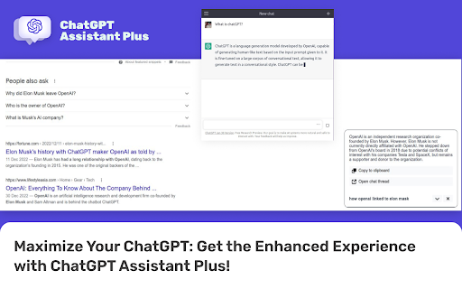 ChatGPT Assistant Plus - 谷歌插件