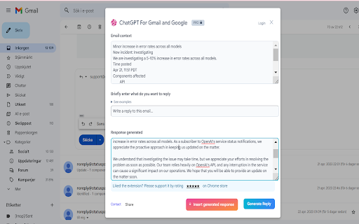 ChatGPT for Google - 谷歌插件