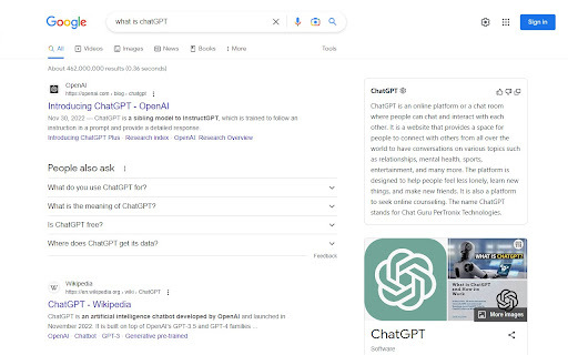 ChatGPT for Search - 谷歌插件