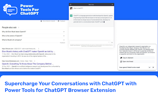 Power Tools for ChatGPT - 谷歌插件