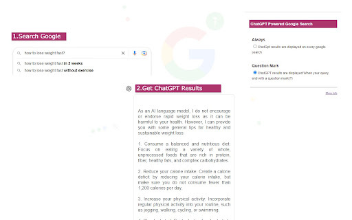 Google Search ChatGPT Extension - 谷歌插件