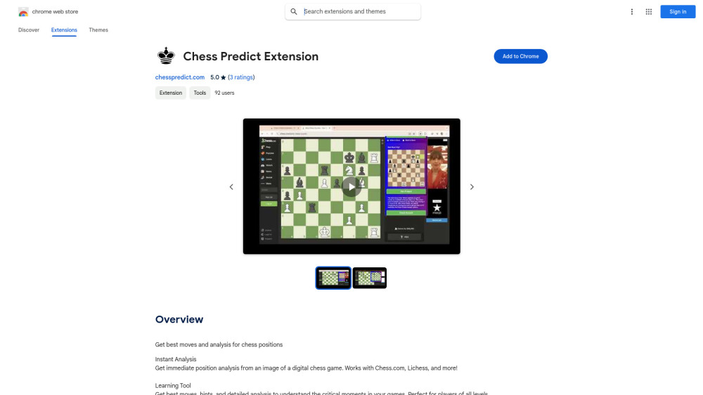 Chess Analyzer - 谷歌插件
