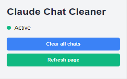 Claude Chat Cleaner - 谷歌插件