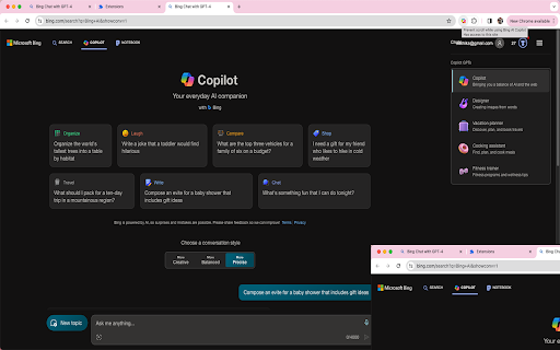 Bing AI Copilot - 谷歌插件