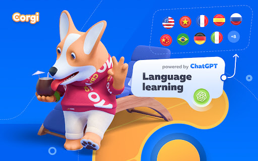 Corgi AI - 您的语言教师 - 谷歌插件