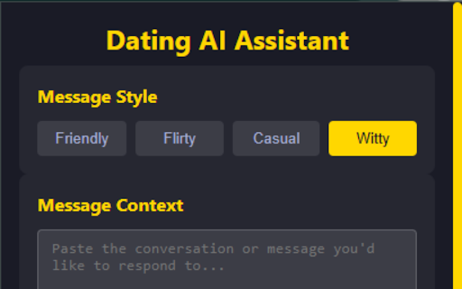 Dating AI Assistant - 谷歌插件