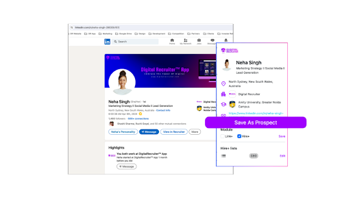 DigitalRecruiter™ Chrome Extension - 谷歌插件