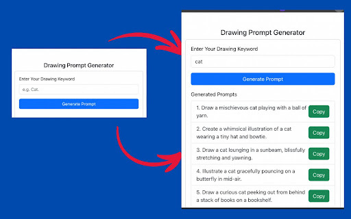Drawing Prompts Generator - 谷歌插件