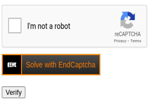 End Captcha - 谷歌插件