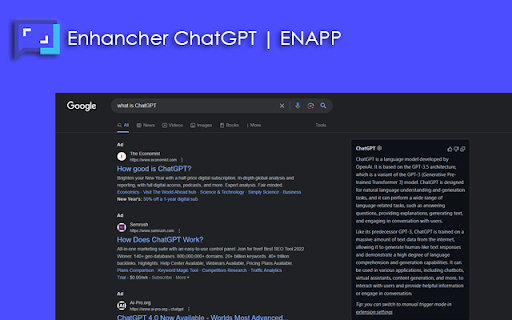 Enhancer ChatGPT For Search | ENAPP - 谷歌插件