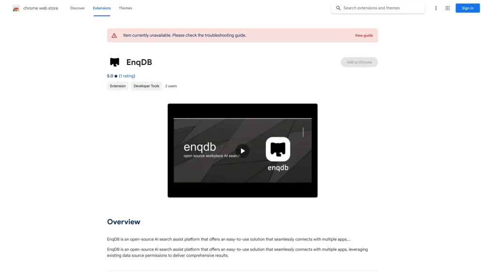 EnqDB - 谷歌插件