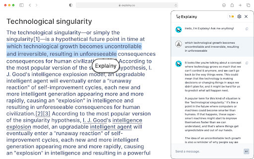 Instant AI-Powered Explanations - 谷歌插件
