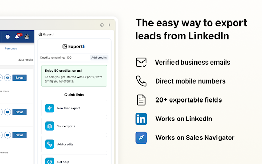 LinkedIn Lead Exporter - 谷歌插件
