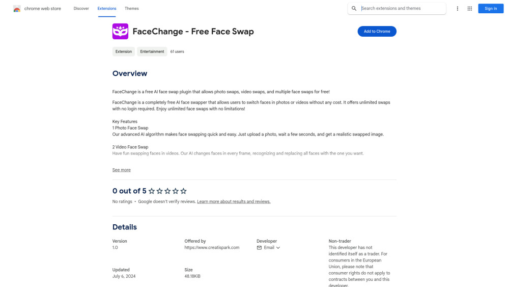 FaceChange - 谷歌插件
