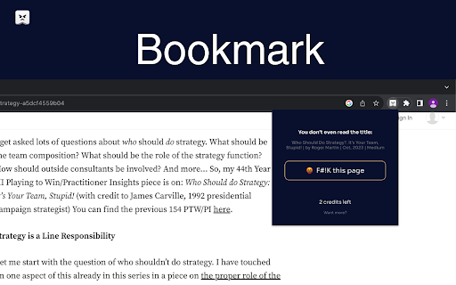 fBookmarks - 谷歌插件