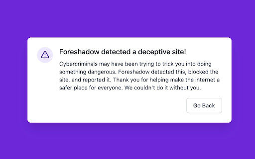 Foreshadow Anti-phishing - 谷歌插件