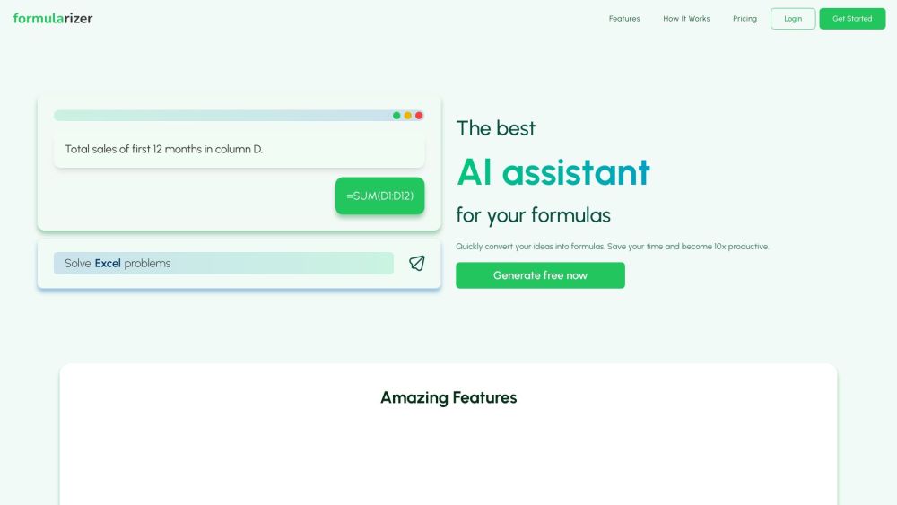 Formularizer - Excel、Google Sheets等的AI助手