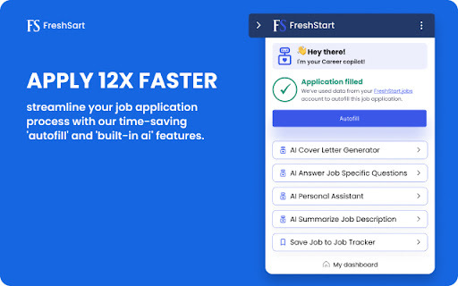 FreshStart.jobs - 谷歌插件