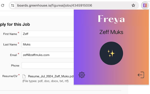 Freya Form Filler AI - 谷歌插件