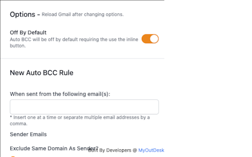 Gmail Auto BCC - 谷歌插件