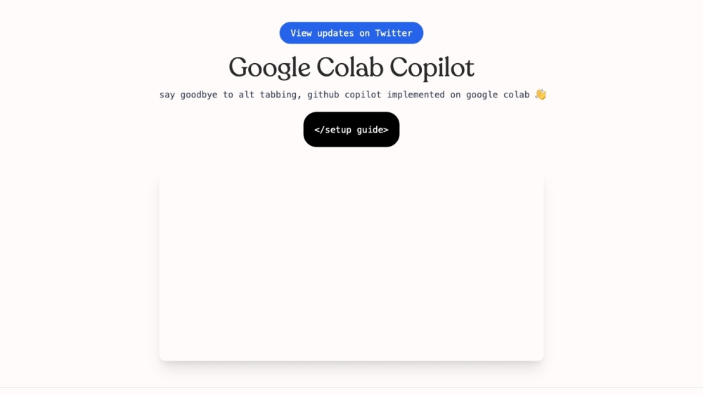 谷歌 Colab Copilot