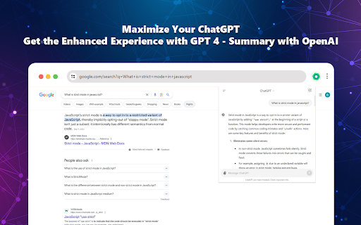 GPT-4 Browser Extension - 谷歌插件